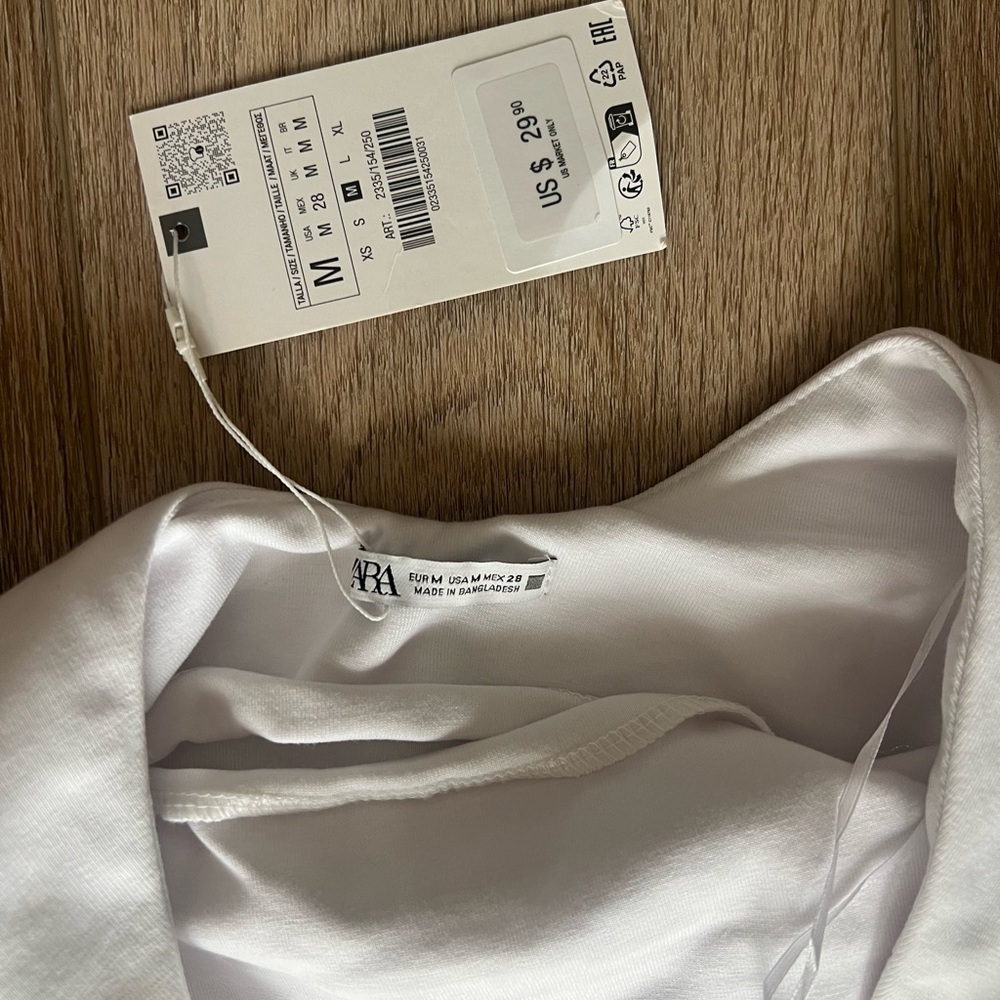 Zara white short dress with open back - Picture 5 of 8